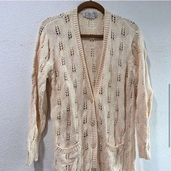 La Chine 2 by Galinda Wang knitting button up cardigan size:M - Picture 7 of 12